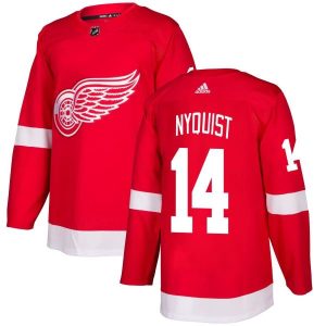 Herren Detroit Red Wings Eishockey Trikot Gustav Nyquist #14 Rot Authentic